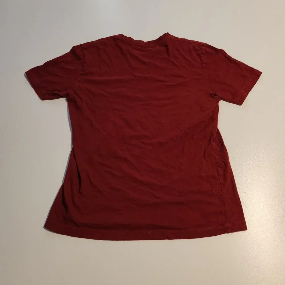 True Religion T-Shirt Dahlia Buddha‎ The Buddha Brand Red Cotton Mens Medium